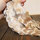 Natural hair for dolls (Honey). Doll hair. Hair and everything for dolls. Ярмарка Мастеров.  Фото №4