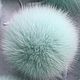POM-poms: delicate mint. Pompons. beanie hand made for your favorite. My Livemaster. Фото №6