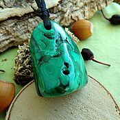 Украшения handmade. Livemaster - original item Amulet with malachite. Handmade.