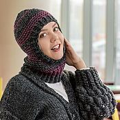 Аксессуары handmade. Livemaster - original item Balaclava Fashionable women`s Knitted hat. Handmade.