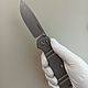 Складной нож SHOKUROFF M2102-100 mm D2/Ti стоунвош/база. Ножи. Мастерская ART QUEEN. Интернет-магазин Ярмарка Мастеров.  Фото №2