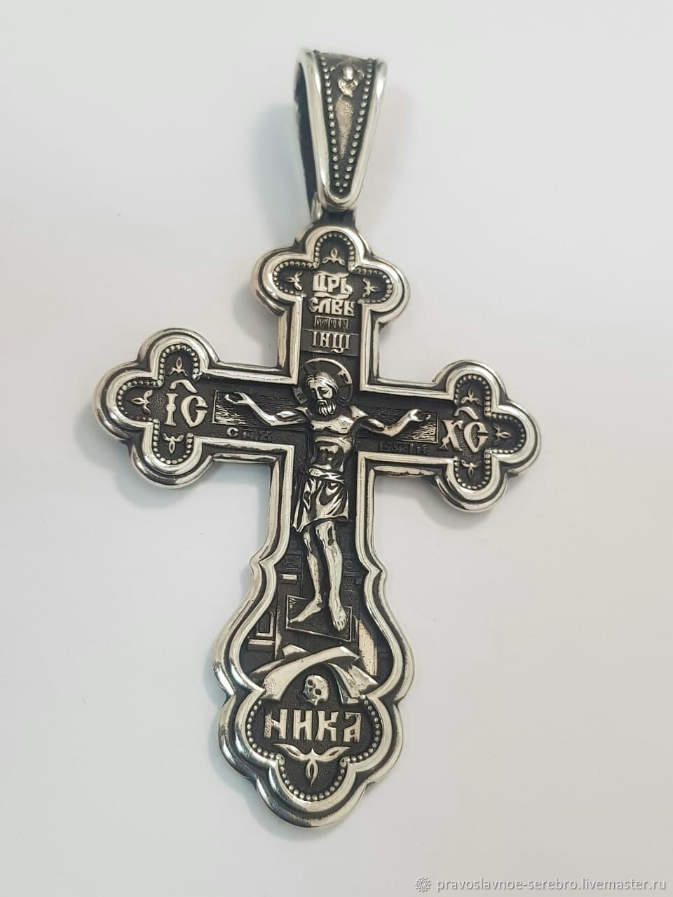 Православный  серебряный крест, Крестик, Москва,  Фото №1