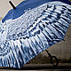 Зонт с ручной росписью "Сова" с необычной ручкой. Зонты. Umbrella Fine Art зонты с росписью. Ярмарка Мастеров.  Фото №4