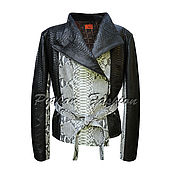 Одежда handmade. Livemaster - original item The jacket of Python MILLENIA. Handmade.