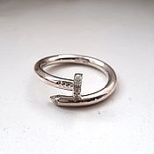 Украшения handmade. Livemaster - original item Silver nail ring (K3). Handmade.
