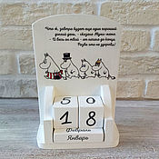 Канцелярские товары handmade. Livemaster - original item Eternal Moomin Calendar Gift Desktop Calendar. Handmade.