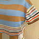 Футболка вязаная "Colorblock", хлопок+шелк. Футболки. FAVORITE KNITWEAR (Наталья). Ярмарка Мастеров.  Фото №4