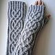 Fingerless gloves knitted long Milada, 21. Mitts. HOBBIMANIYA. My Livemaster. Фото №4