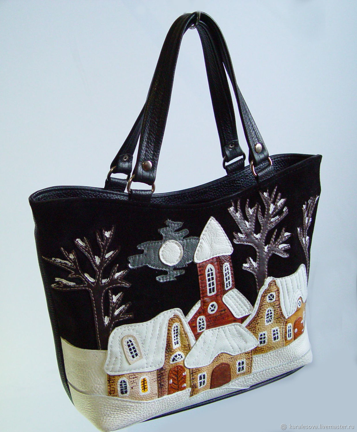Leather bag 'Zimushka winter', Classic Bag, Belgorod,  Фото №1