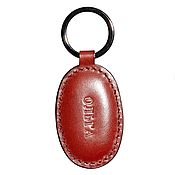 Сумки и аксессуары handmade. Livemaster - original item Keychain made of genuine leather personalized. Handmade.