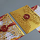 'Gold silk' invitations. Invitations. Evrica (Evrica). Online shopping on My Livemaster.  Фото №2