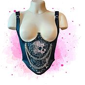 Одежда handmade. Livemaster - original item Corsets: A tightening corset with straps and chains.. Handmade.