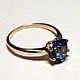 Ring 'Zamorano' - sapphire, gold 585, Rings, Moscow,  Фото №1