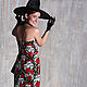 Order Retro dress 50s style Sarong 'Stylish witch'. Moda No Time. Livemaster. . Dresses Фото №3
