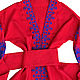 Красное платье с вышивкой "Краса-Павушка". Dresses. Plahta Viktoriya. Online shopping on My Livemaster.  Фото №2