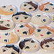 The cabochon is handmade.Face for brooch 22 mm, Cabochons, Tolyatti,  Фото №1