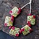 Бусины из стекла, лэмпворк, lampwork, муранское стекло, цветок. Бусины. Мария Кириллова. Ярмарка Мастеров.  Фото №13