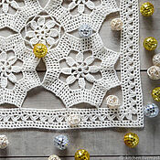 Для дома и интерьера handmade. Livemaster - original item Decorative napkins: Knitted Napkin Stars. Handmade.