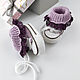 Booties sneakers for girls with openwork socks. Gift for newborn. babyshop. My Livemaster. Фото №5