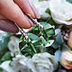 Заказать Серьги-листочки с кристаллами Сваровски Peridot. KIRA Jewelry. Ярмарка Мастеров. . Серьги классические Фото №3