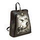 Order Backpack ' Morning tea party'. Pelle Volare. Livemaster. . Backpacks Фото №3