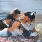 Куклы и игрушки handmade. Livemaster - original item Soft toys: Kitten Tricolor.. Handmade.
