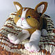 The toy is made of wool. cat Peach. Felted Toy. colorlight (colorlight). Online shopping on My Livemaster.  Фото №2