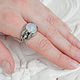 Massive silver Anahita ring with moonstone. Rings. Unusual Gemstone Jewelry. My Livemaster. Фото №6