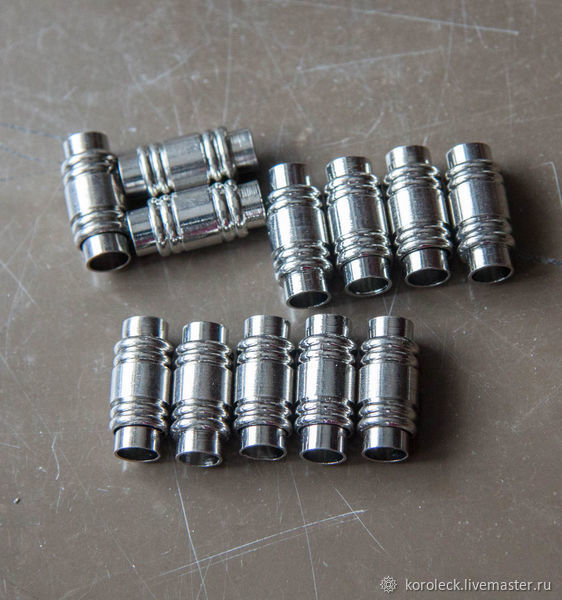 Крупный магнитный замок-концевик для шнура диаметром 6 мм купить в ...