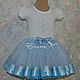 Elegant skirt for girls with satin and brocade ribbon trim. Child skirt. TutuChic. My Livemaster. Фото №5