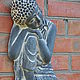 The statue of Buddha pendant gray with antique effect (concrete, gypsum). Figurines. Decor concrete Azov Garden. My Livemaster. Фото №5