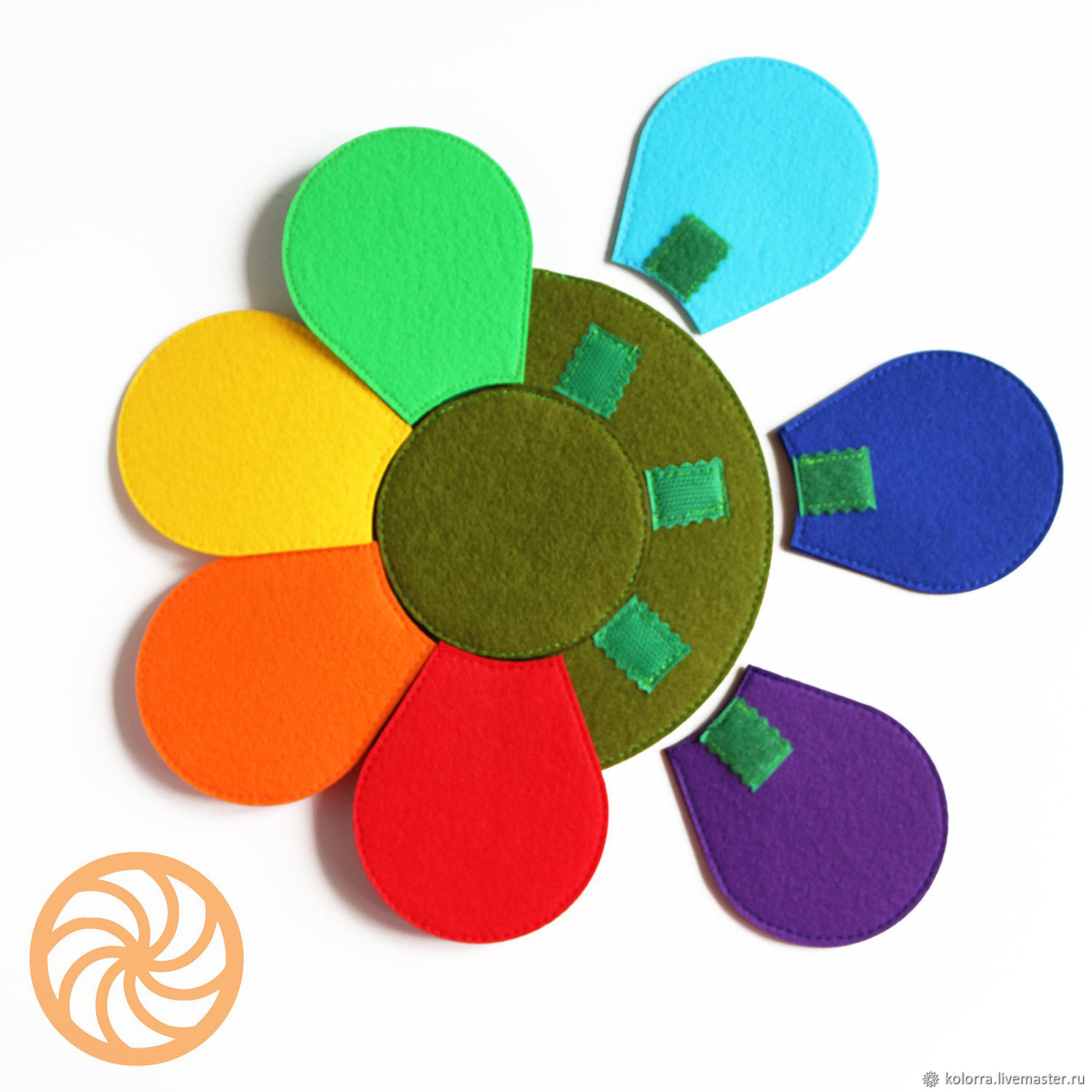 Цветик-семицветик для детского сада I Процесс создания цветка из сказки в студии Olneva Decor