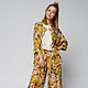 The suit of yellow printed viscose (art. 01-0512), Suits, Omsk,  Фото №1