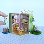 Куклы и игрушки ручной работы. Ярмарка Мастеров - ручная работа por encargo! Cabaña para el gatito. Handmade.