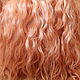 Mohair tress (peach) (Hair for dolls). Doll hair. Hair and everything for dolls. My Livemaster. Фото №5