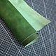 Ponte wax 1.4 - deep green. Двойные плечи фабрики IL Ponte. Кожа. Магазин натуральной кожи CraftZone. Ярмарка Мастеров.  Фото №4