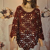 Одежда handmade. Livemaster - original item Knitted poncho. Handmade.