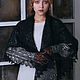 Down shawl-cobweb 'Night' black. Shawls1. Dom-puha (dom-puha). Online shopping on My Livemaster.  Фото №2