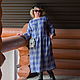 Vestido de lino a cuadros con forro. Dresses. Olga Lado. Online shopping on My Livemaster.  Фото №2