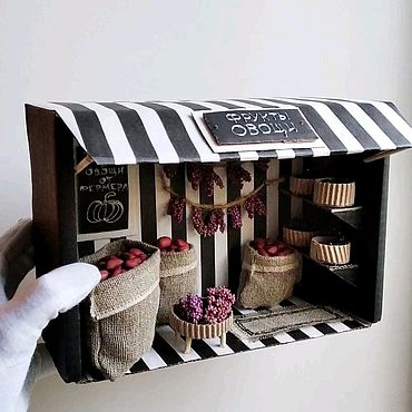 Куклы и игрушки ручной работы. Ярмарка Мастеров - ручная работа Румбокс поделка Рынок. Handmade.