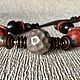Boho beads from a Distance. Silver Karen hill, coral, wood, copper copyright, Necklace, Moscow,  Фото №1