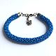 Harness bracelet bead blue, Bead bracelet, Kireevsk,  Фото №1