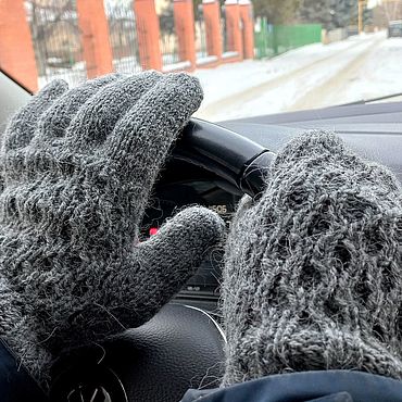 Аксессуары ручной работы. Ярмарка Мастеров - ручная работа Перчатки: Перчатки мужские ручной вязки  в ассортименте. Handmade.