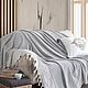 Стильный плед из хлопка 220*220, изумрудный. Пледы для пикника. TES`DECOR. Ярмарка Мастеров.  Фото №4
