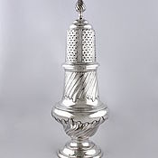 Винтаж: Антикварная серебряная ваза сухарница