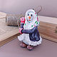 Елочная игрушка русский снеговик в платке. Елочные игрушки. Елочные игрушки Ольги Олефиренко. Ярмарка Мастеров.  Фото №6