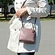  Leather handbag women beige Wilma Mod. C83-151. Crossbody bag. Natalia Kalinovskaya. My Livemaster. Фото №6