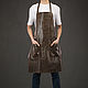 Leather apron (black). Aprons. Russian leather Guild. My Livemaster. Фото №4