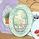 Панно цветочные открытки в винтажном стиле декупаж. Элементы интерьера. Светлана, Мастерская Villa-Oliva. Ярмарка Мастеров.  Фото №9