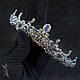 Корона с натуральными камнями "Ice crown". Короны. Кулоны, гребни и другие украшения с камнями ручной работы (del-moro). Интернет-магазин Ярмарка Мастеров.  Фото №2